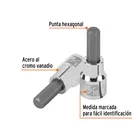 Dado punta hexagonal de 5/16', cuadro 3/8', TRUPER 2