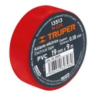 Cinta de aislar de 9 m x 19 mm, roja, TRUPER 2