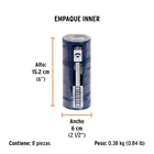 Cinta de aislar de 9 m x 19 mm, azul, TRUPER 5