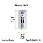 Cinta de aislar de 9 m x 19 mm, blanca, TRUPER 5