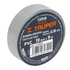 Cinta de aislar de 9 m x 19 mm, gris, TRUPER 2