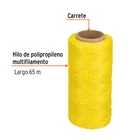 Carrete con 65 m de hilo para albañil amarillo, TRUPER 2