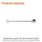 Llave combinada con matraca 9 mm x 146 mm largo, EXPERT 1