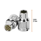 Dado de 8 mm, 12 puntas, cuadro 3/8', TRUPER 3