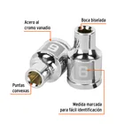 Dado de 6 mm, 6 puntas, cuadro 3/8', TRUPER 2