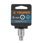 Dado de 6 mm, 6 puntas, cuadro 3/8', TRUPER 4