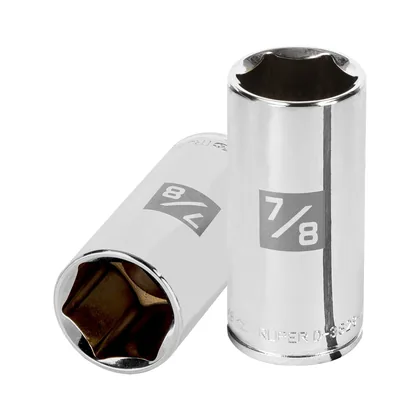 Dado largo de 7/8', 6 puntas, cuadro 3/8', TRUPER