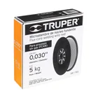 Caja 5 kg de microalambre de núcleo fundente, .030', TRUPER 3