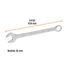 Llave combinada extralarga 36 mm x 454 mm de largo, EXPERT 3