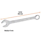 Llave combinada extralarga 41 mm x 483 mm de largo, EXPERT 3