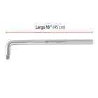 Mango cuadro 3/4' en 'L', largo 18', TRUPER 3
