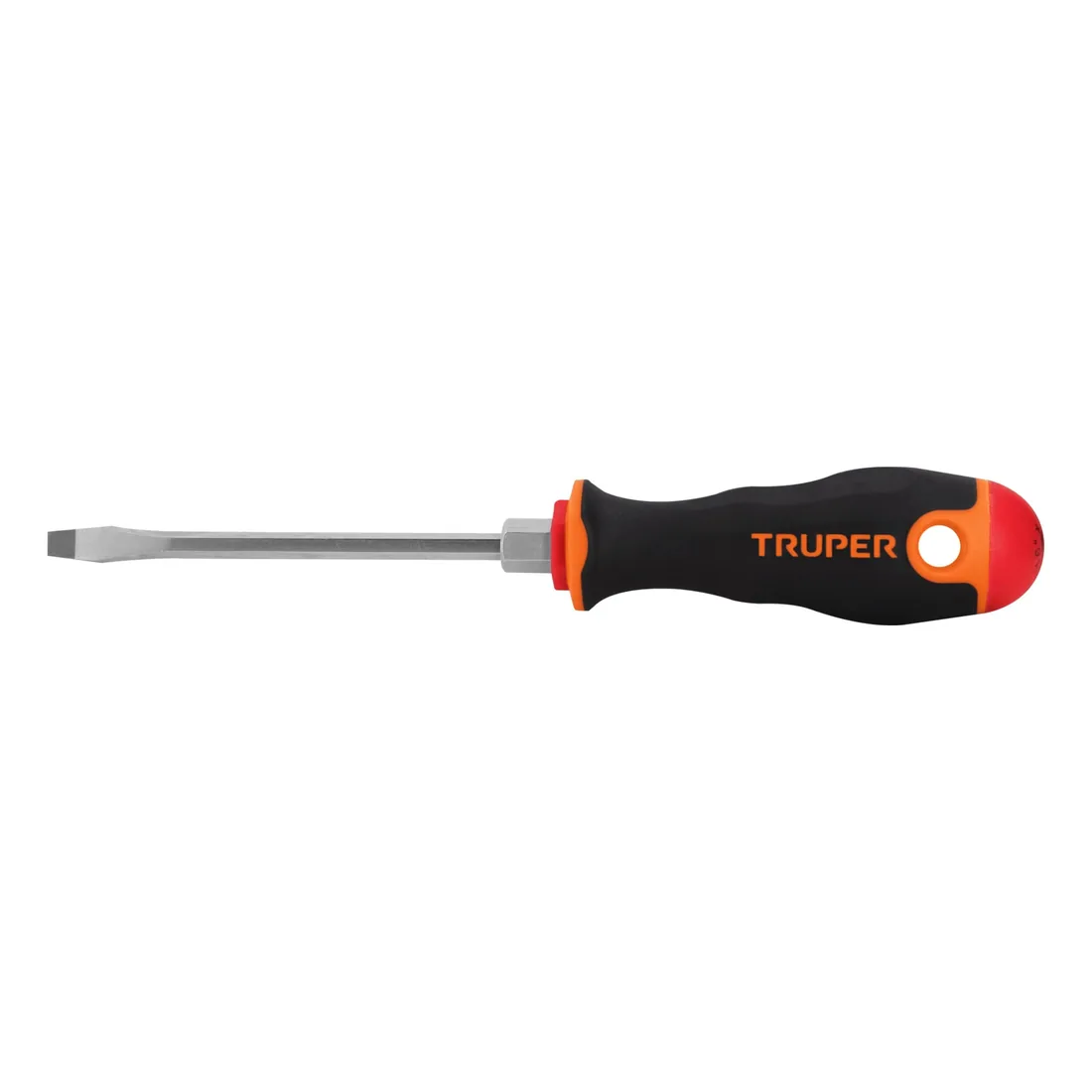 Desarmador plano 3/16' x 4' mango Comfort Grip, TRUPER