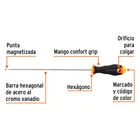 Desarmador cabinet 1/8' x 8' mango Comfort Grip, TRUPER 3