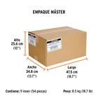 Desarmador cabinet 1/4' x 10' mango de acetato, TRUPER 6