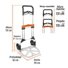 Diablo de carga, plegable de aluminio, 200 kg, TRUPER EXPERT 3