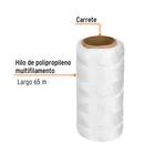 Carrete con 65 m de hilo para albañil blanco, TRUPER 2