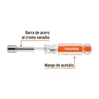 Desarmador de caja 7/16' mango de acetato, TRUPER 3