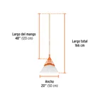 Escoba metal/plástico alto impacto, cabeza recta, 22 dientes 2