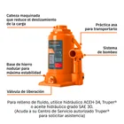 Gato hidráulico de botella de 32 Ton, TRUPER 6
