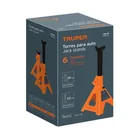 Caja con 2 torres de 6 ton para auto, TRUPER 6
