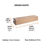 Hacha labor entera 4 lb, mango de fibra de vidrio 36',TRUPER 6