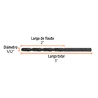 Broca HSS 5/32' Trublack para metal, TRUPER 4