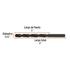 Broca HSS 9/32' Trublack para metal, TRUPER 4