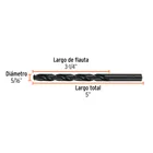 Broca HSS 5/16' Trublack para metal, TRUPER 4