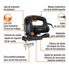 Sierra caladora de velocidad variable de 750 W, INDUSTRIAL 4