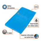 Lona de polietileno reforzada 3 x 3 m, azul, 180g/m2, TRUPER 2