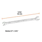 Llave española, 1/4 x 5/16' x 126 mm de largo, TRUPER EXPERT 3