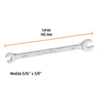Llave española, 5/16 x 3/8' x 145 mm de largo, TRUPER EXPERT 3