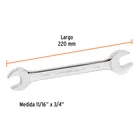 Llave española, 11/16 x 3/4' x 220 mm de largo, EXPERT 3