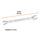 Llave española 10 x 11 x 162 mm de largo, TRUPER EXPERT 3