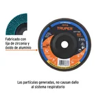 Disco laminado 7' grano 60 centro 7/8', plástico, TRUPER 2