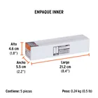 Broca SDS Plus 1/4 x 4', TRUPER 6