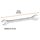 Llave española 18 x 19 x 220 mm de largo, TRUPER EXPERT 3