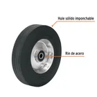 Rueda de hule sólido 10', rin de acero, doble balero, TRUPER 2