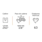 Cadena de 18' para motosierra eléctrica MOTE-18, TRUPER 2