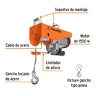 Polipasto eléctrico de 1000 kg, TRUPER 2