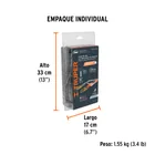Línea de vida 1.8 m cable de acero, absorbedor impacto, ANSI 5