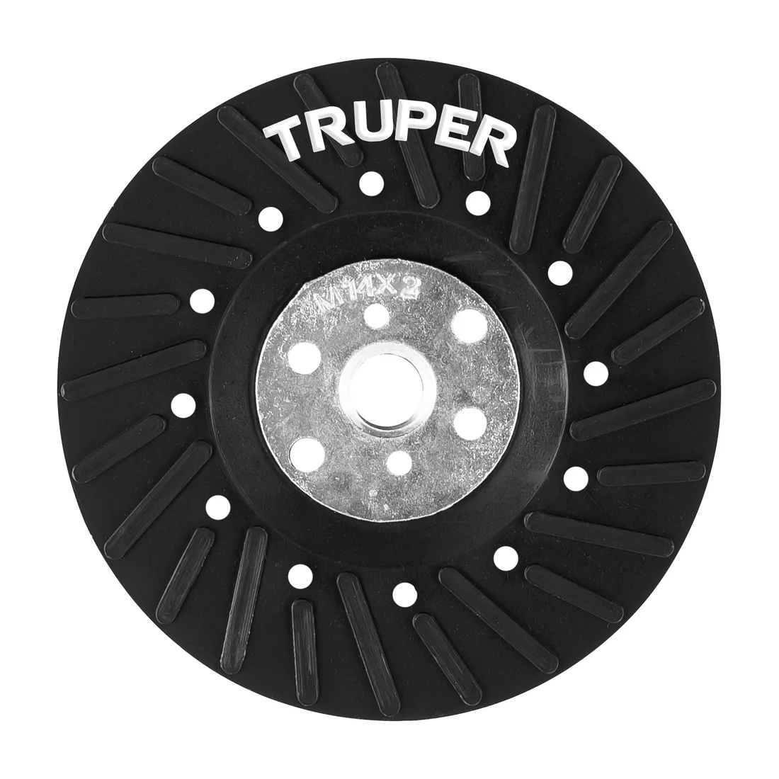 Respaldo para discos de lija 4-1/2', eje M14, TRUPER
