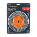 Carda circular 8' alambre trenzado, eje 5/8'-11, TRUPER 4