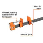 Sargento de solera 60' de acero, TRUPER 2