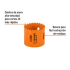 Brocasierra bimetálica 2-1/4', TRUPER EXPERT 2