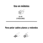 Pinza ponchadora para cables RJ-45, TRUPER EXPERT 5