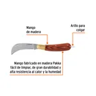 Cuchillo abatible 8' para electricista mango madera, TRUPER 2