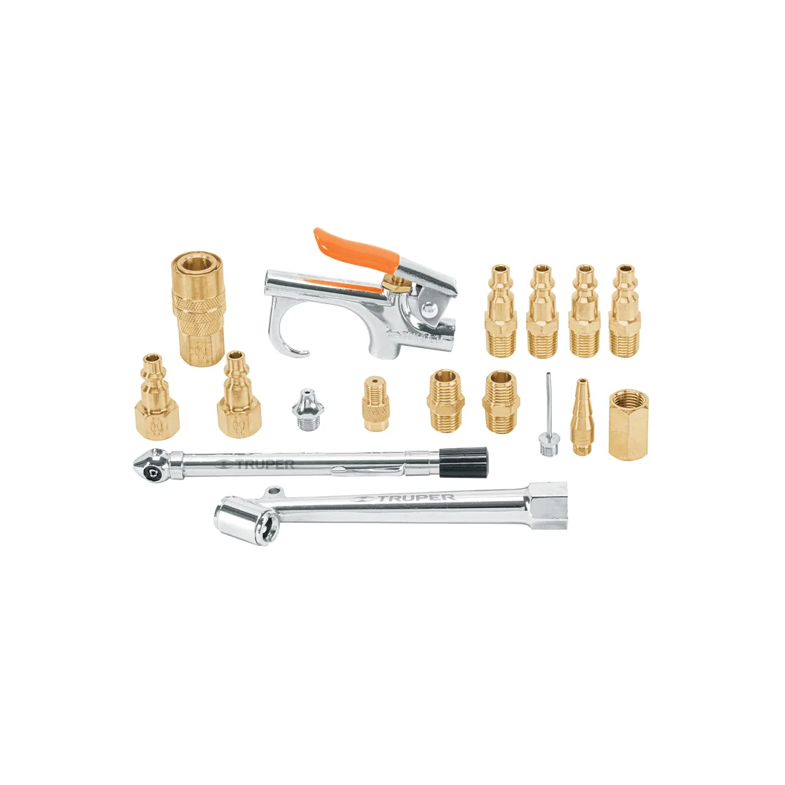 Juego de 17 accesorios neumáticos, cuerda 1/4' NPT, TRUPER