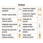Juego de 17 accesorios neumáticos, cuerda 1/4' NPT, TRUPER 2