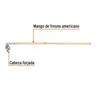 Azadón mezclero, cabeza forjada 7', mango de 60', TRUPER 2